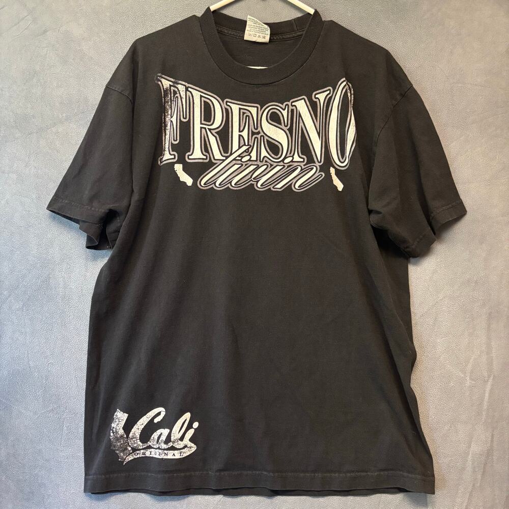 Vintage Rare Fresno Livin Shirt Pro 5 Tag USA Components Street Skater Men's XL